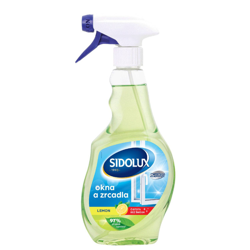 SIDOLUX na okná a zrkadlá s NANO technológiou Lemon - 500ml