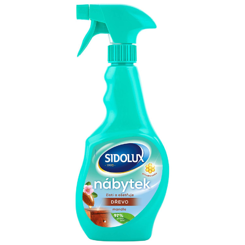 SIDOLUX na nábytok – rozprašovač s mandľovou vôňou 400ml