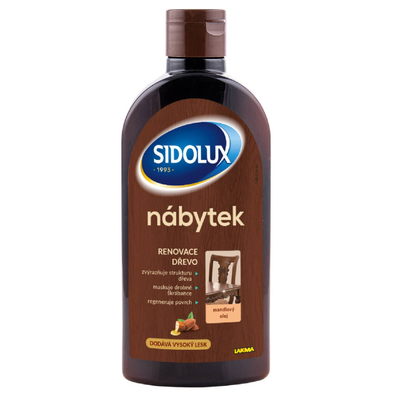 SIDOLUX na nábytok s mandľovým olejom 300ml