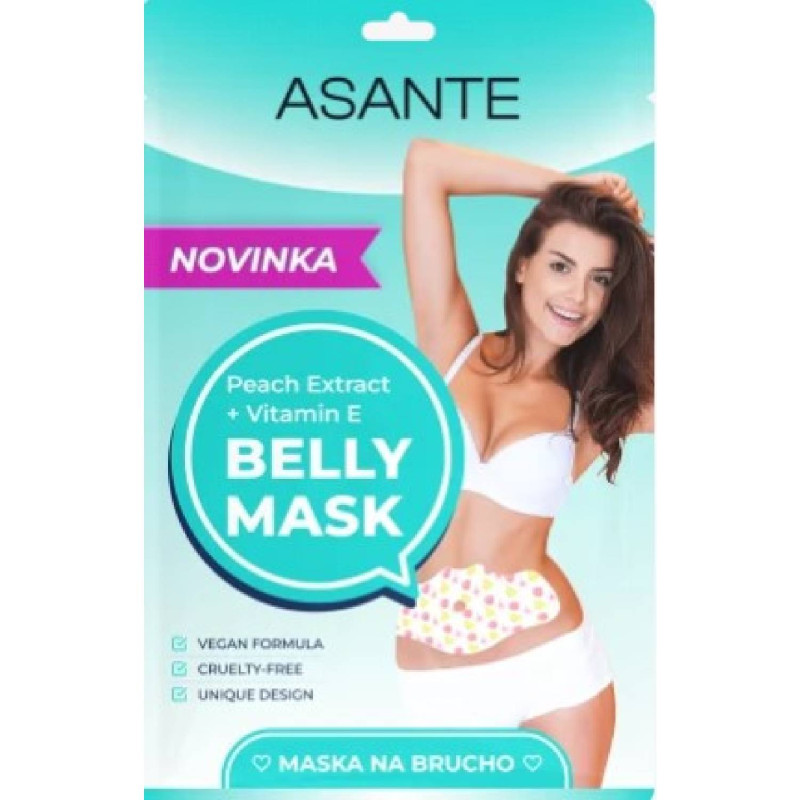 ASANTE telová maska na brucho Hydratačná & Vyhladzujúca - 1 ks