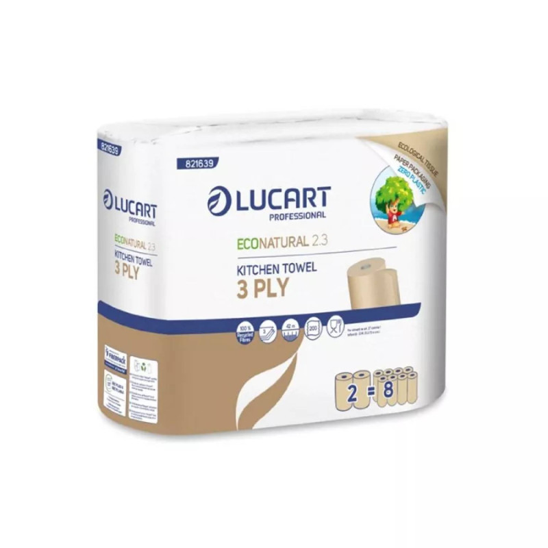 Kuchynská utierka LUCART ECO NATURAL PREMIUM – 2 ks