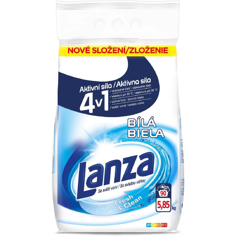 LANZA Fresh & Clean White 5,85 kg (90 praní)