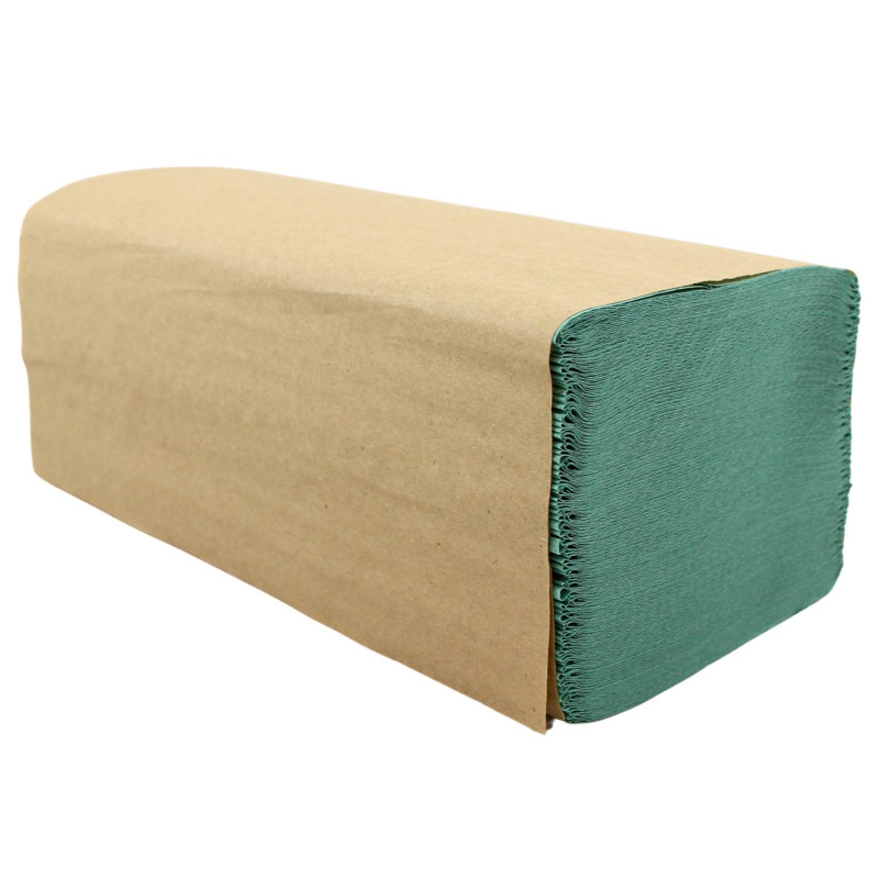 Papierové utierky ZZ zelené, rozmer: 25x23 cm HRUBŠIE 36g/m2(4000ks)