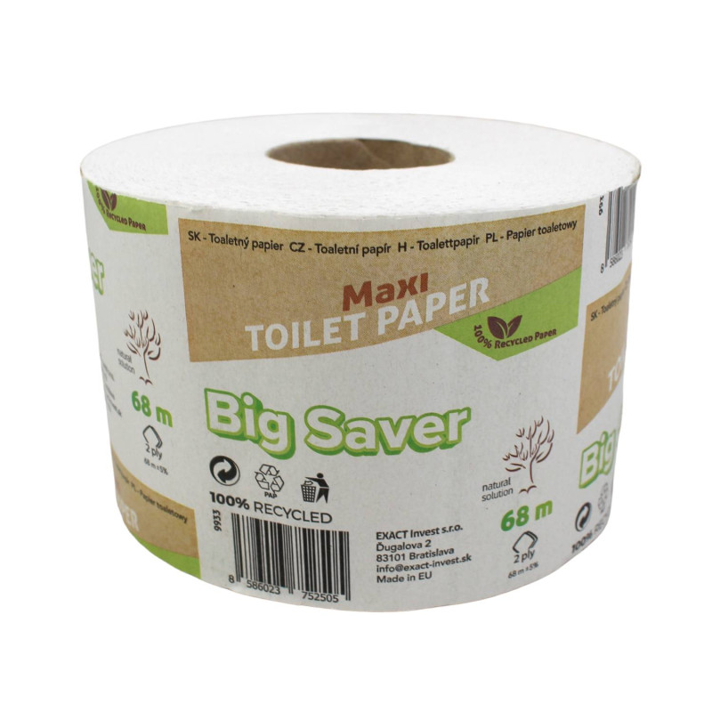 Toaletný papier Big Saver Maxi 68 m 2vrst. (1ks)