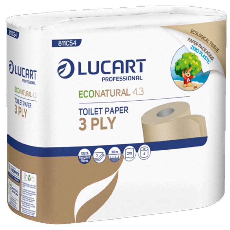 Toaletný papier LUCART ECO NATURAL PREMIUM – 4ks