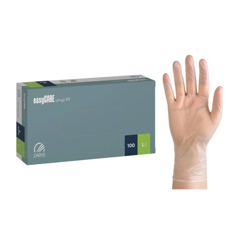 Vinylové rukavice easyCARE L 100ks