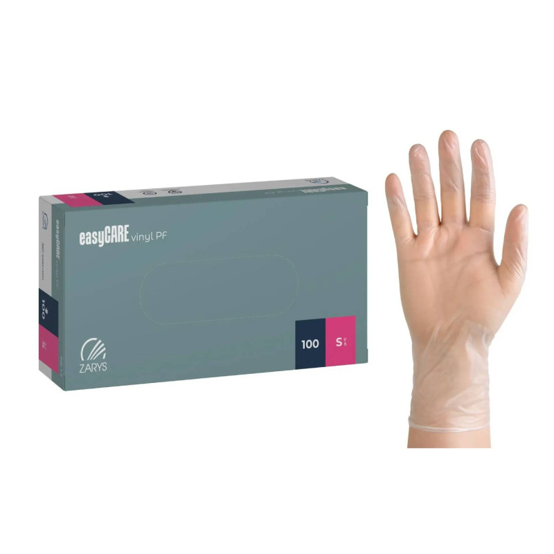 Vinylové rukavice easyCARE S 100ks