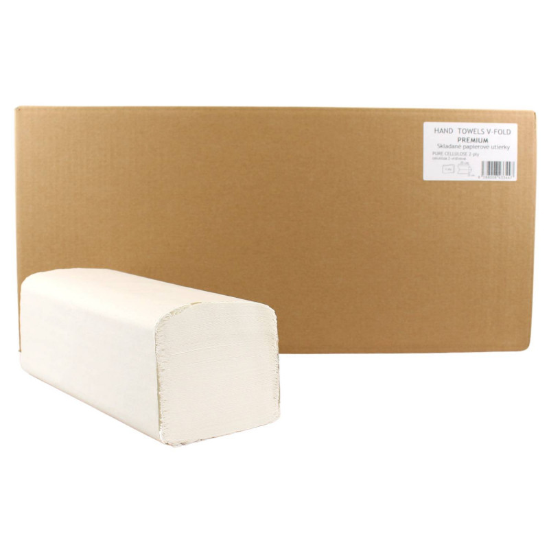 ZZ skladané papierové utierky 25x20 CM ,2vr.100 % celulóza (3000ks)