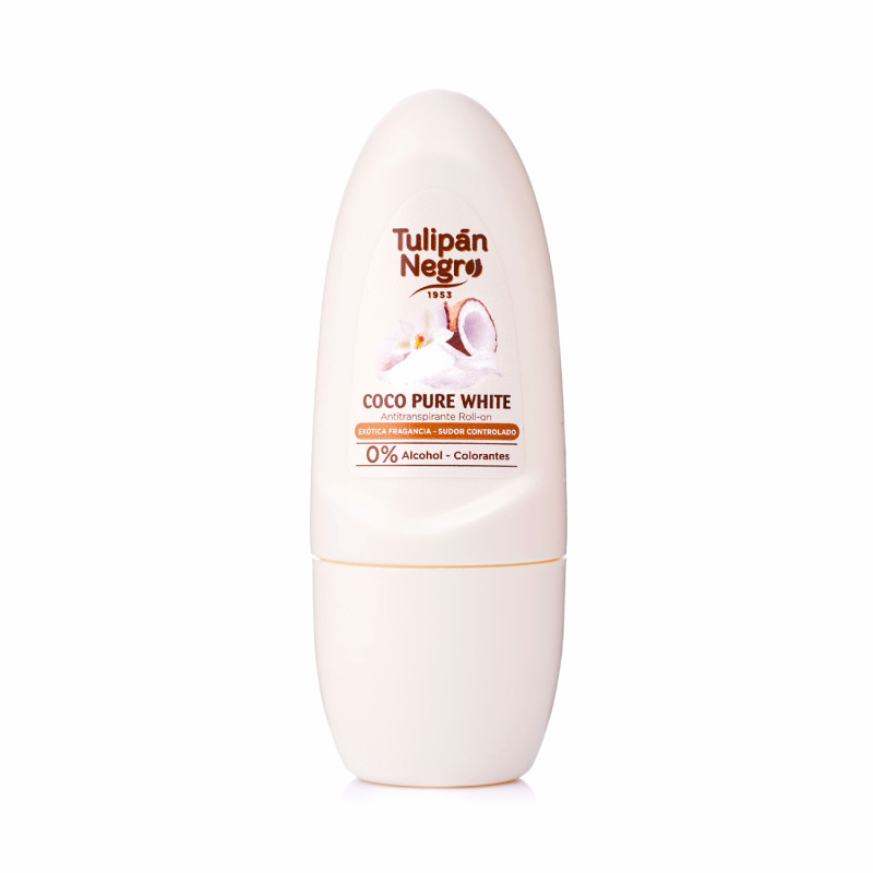 Tulipán Negro Deo Roll On Coco Pure White 50ml