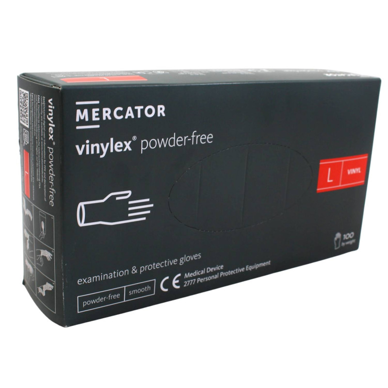 Vinylové rukavice MERCATOR L 100ks