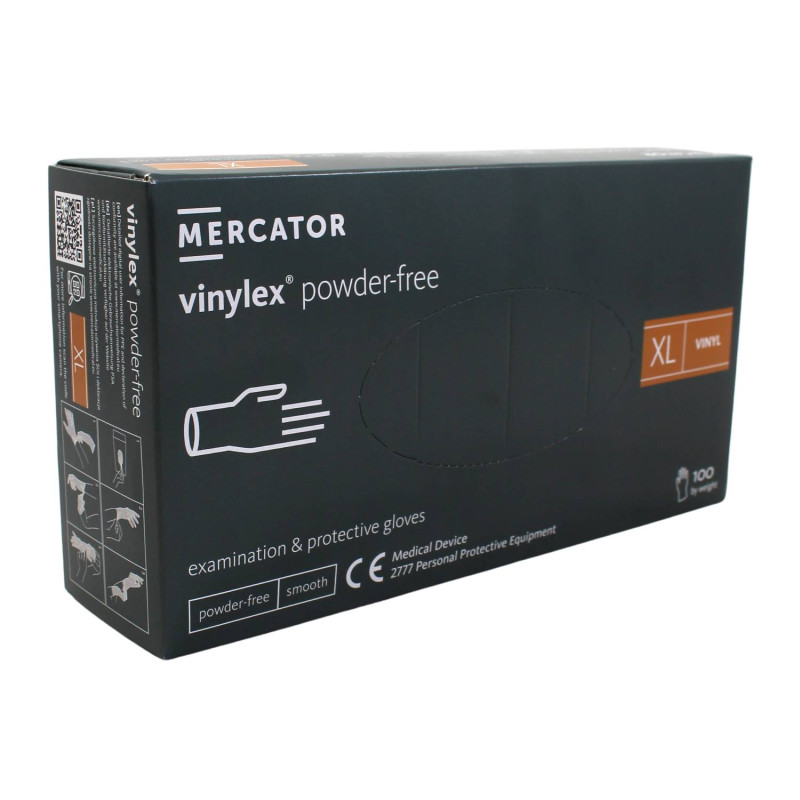Vinylové rukavice MERCATOR XL 100ks