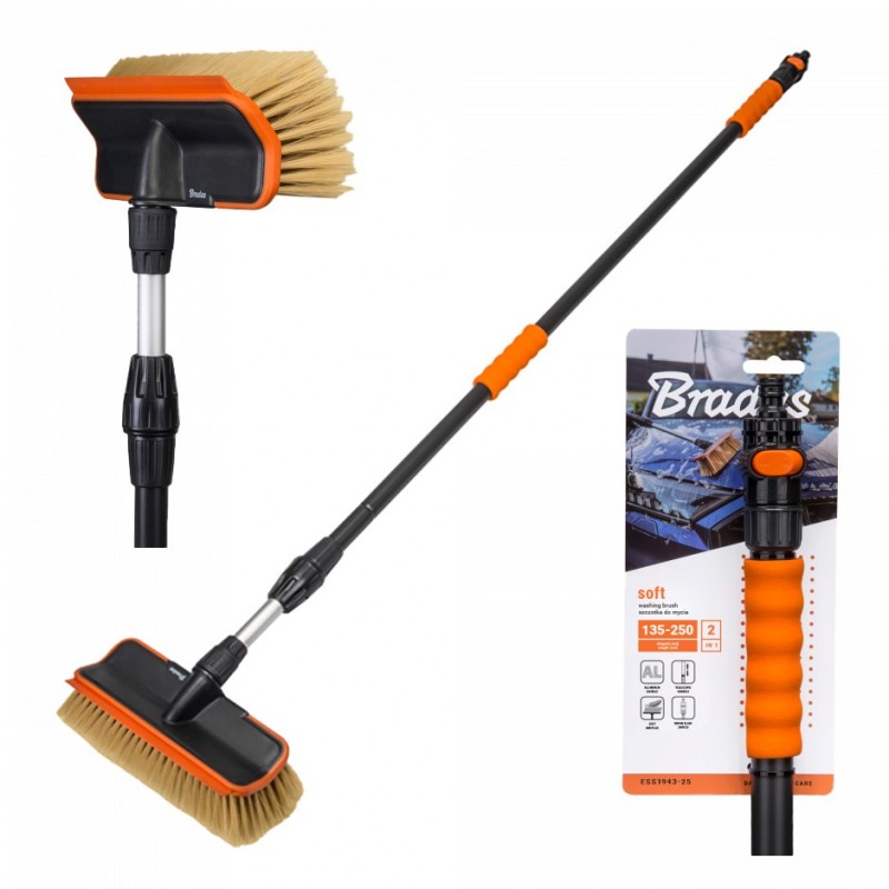BRADAS umývacia kefa s ventilom SOFT 135-250 cm