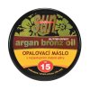 SUN Argan oil opaľovacie MASLO SPF 15 s GLITRAMI a arganovým olejom pre rýchle zhnednutie 
                   200 ml