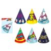 MFP 1042016 Klobúčik karnevalový 6ks 16cm papierový mix č.3