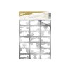 MFP 8885930 Samolepky na darčeky vianočné strieborné 200x300mm/21ks