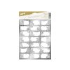 MFP 8885930 Samolepky na darčeky vianočné strieborné 200x300mm/21ks