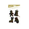 MFP 8886449 Záves vianočný škrabací obrázok set 4ks 1001 11x19cm