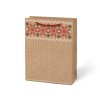 MFP 5251441 Taška vianočná M LUX kraft mix V6 (190x250x90)