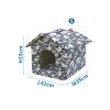 domcek pre zvierata grey camouflage s 42x39x33cm