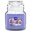 Aura Bispol Violet Garden vonná sviečka s vrchnákom120g