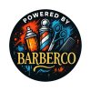 Barber samolepka BARBERCO Powered by