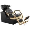 Štýlový barber umývací box RANCH GOLD Black shampoo unit