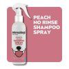 essentials peach no rinse shampoo spray 250ml