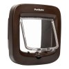 microchip cat flap pd angle left open brown 1