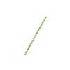 Slamka 25cm Ø8mm zeleno-biela 100ks