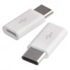Adaptér micro USB-B 2.0 / USB-C 2.0, biely, 2 ks