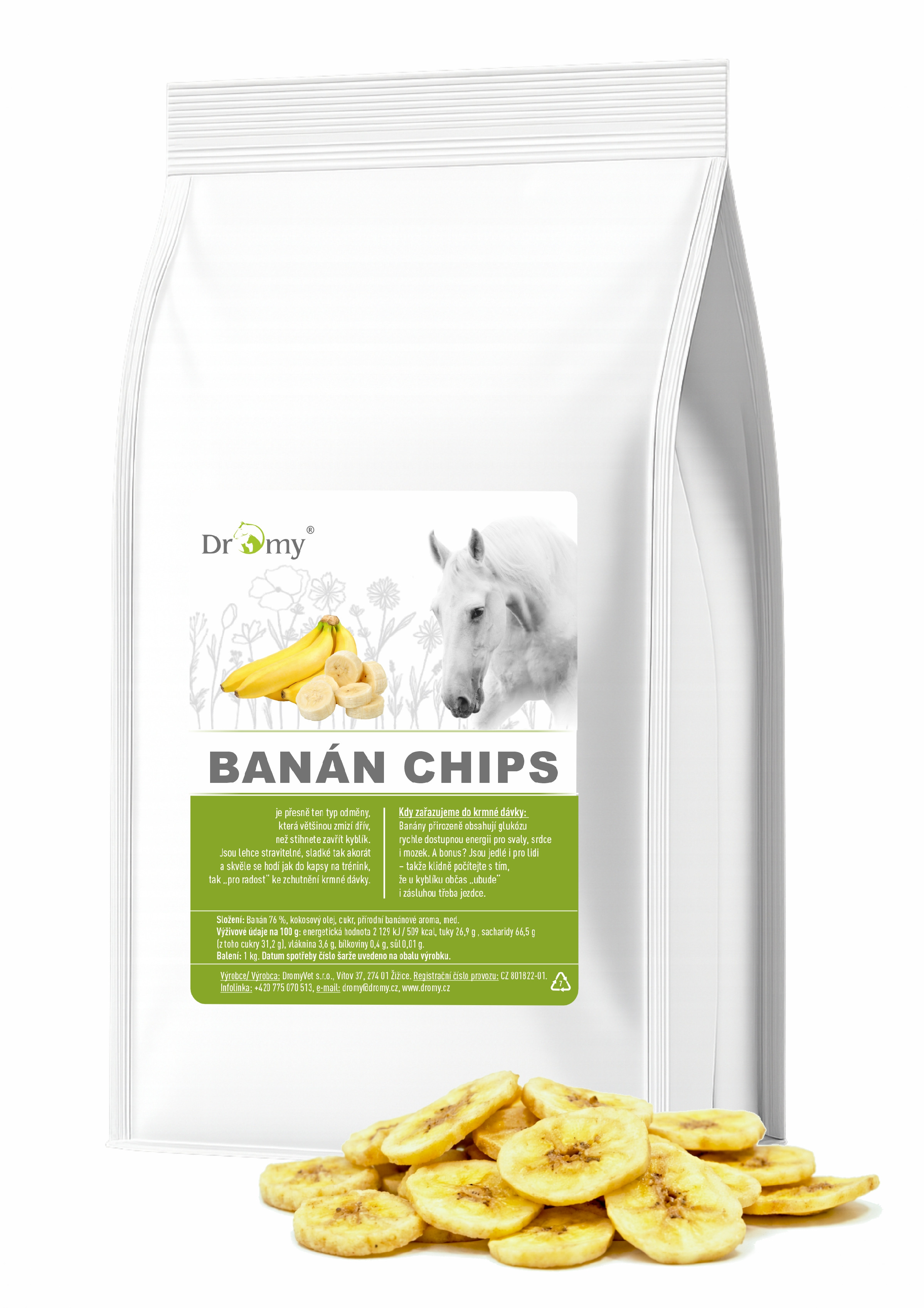 Dromy Banán chips 1 kg