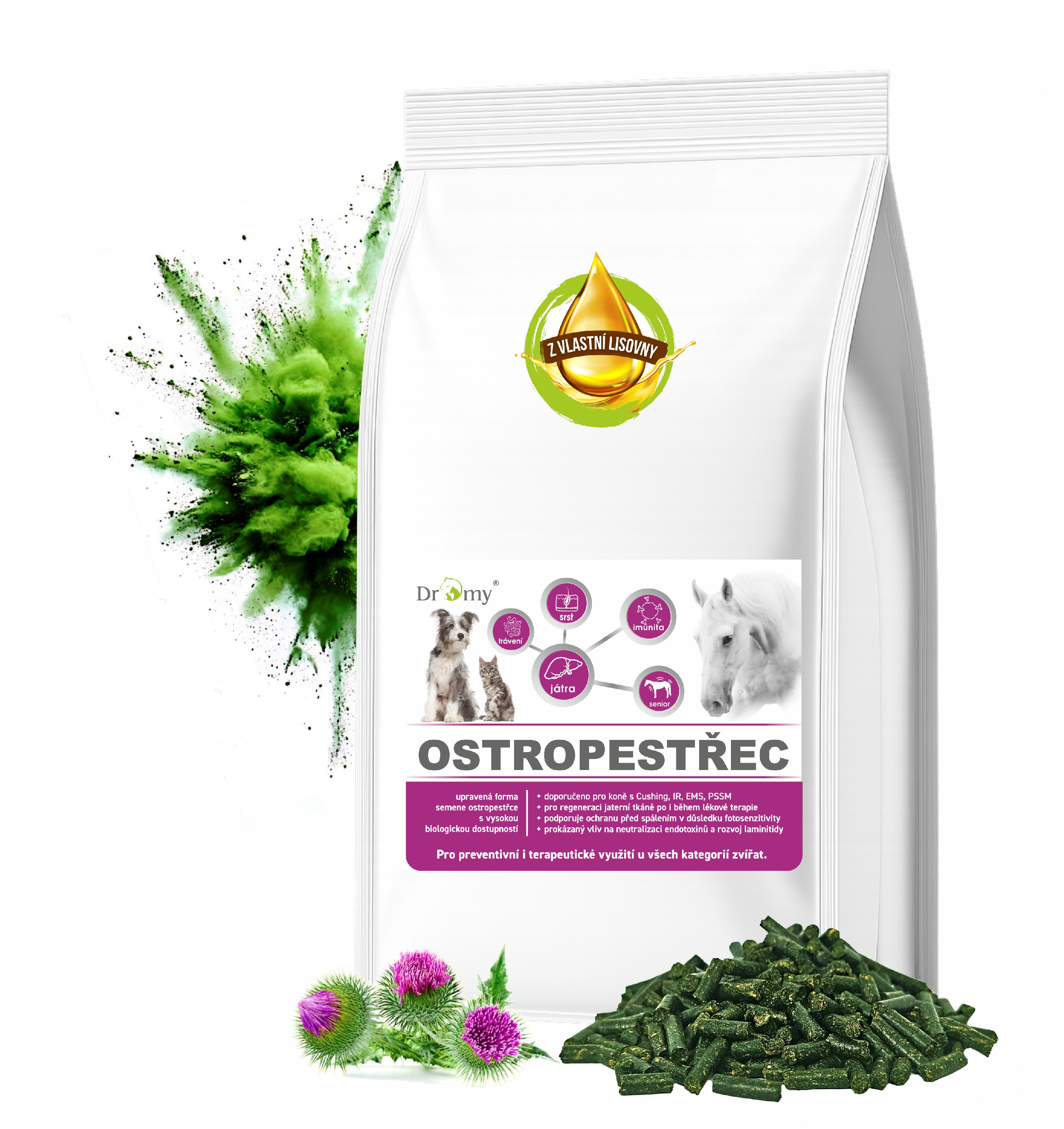 Ostropestřec & Spirulina, 3 kg