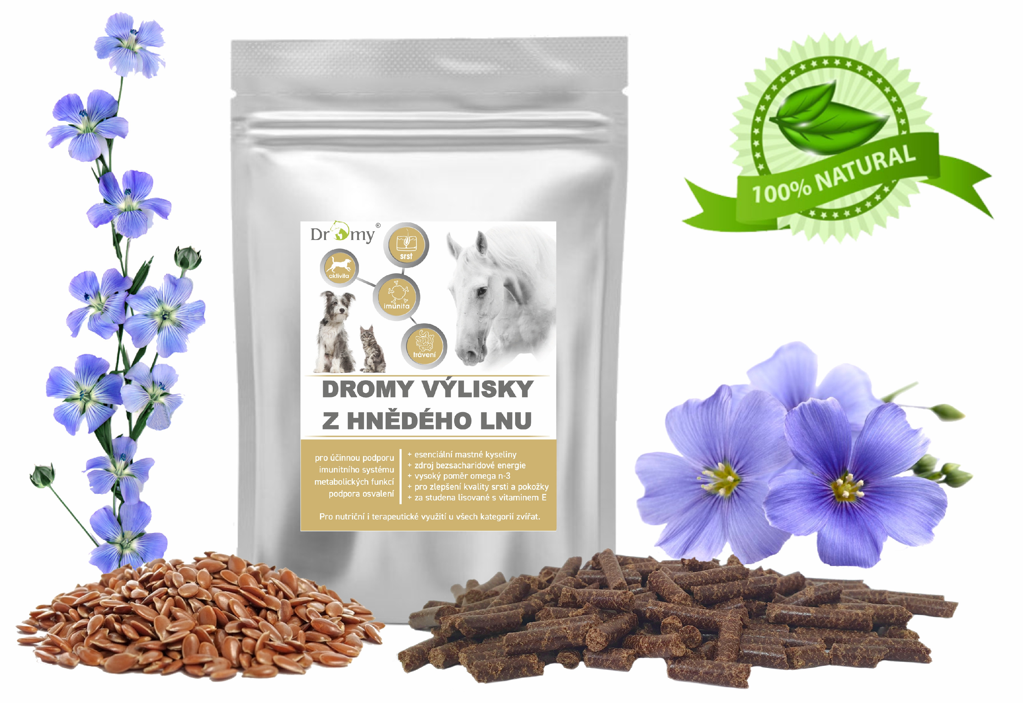 Lněné výlisky, 5 kg