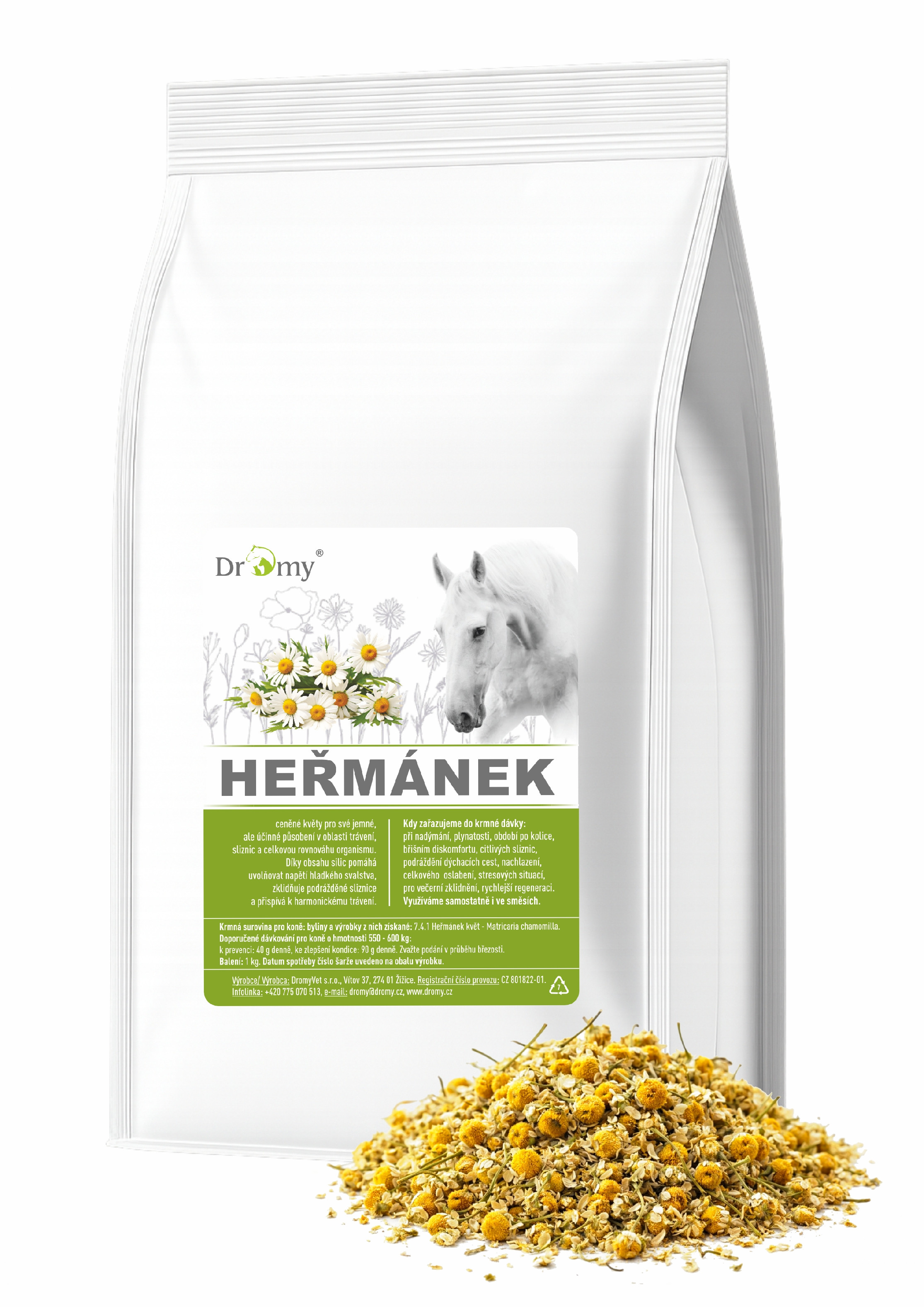 Heřmánek pravý květ, 1 kg 