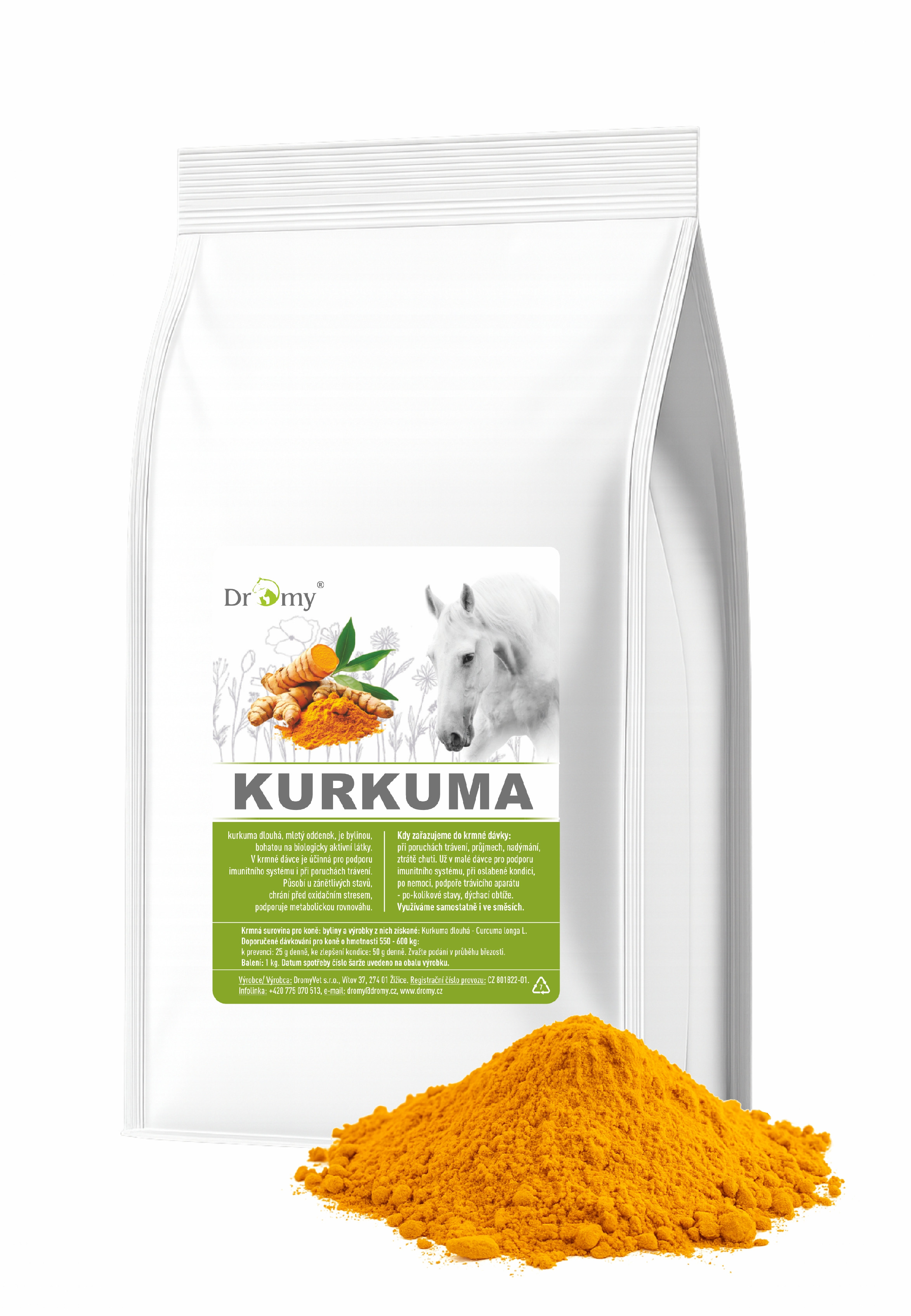 Dromy Kurkuma mletá, 1kg