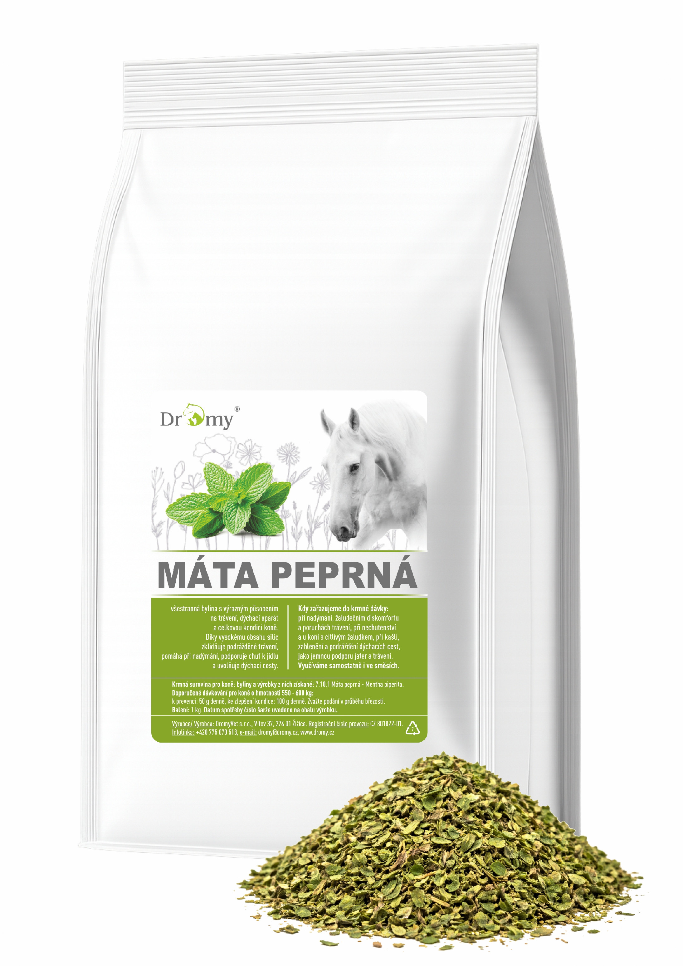 Máta peprná list, 1 kg 