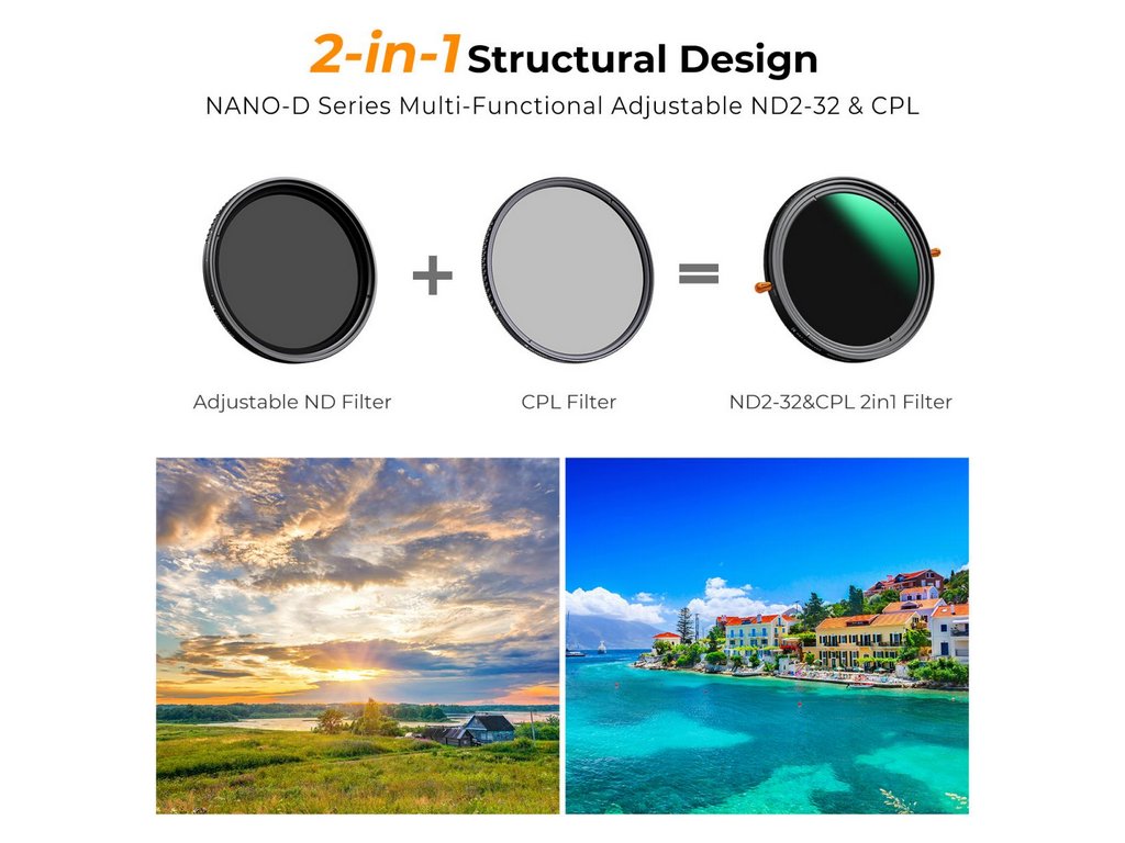 429314 k f concept k f 62mm seria d multifunkcny cpl variabilny fader nd 2 32 filter hd vodotesny proti poskriabaniu