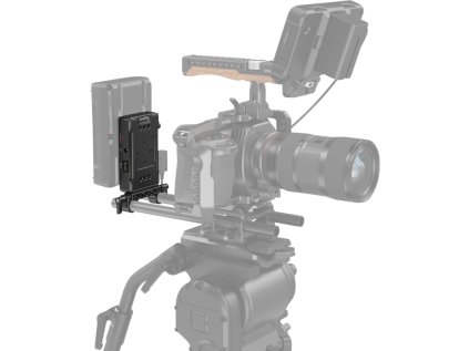 60392 smallrig 3498 battery adapter plate v mount basic version with dual rod clamp