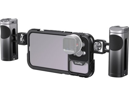 60941 smallrig 4078 mobile video cage kit dual handheld for iphone 14 pro max