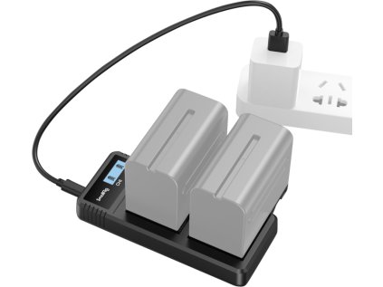 61097 smallrig 4086 battery charger for np f970 batteries