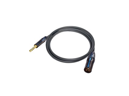 382974 canare l 2e5 mikrofonovy kabel 4 6 mm xlr m jack trs m 0 5 m blk