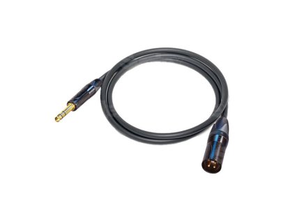383019 canare l 2t2s mikrofonovy kabel 6 0 mm xlr m jack trs 6 3 mm 0 5 m blk