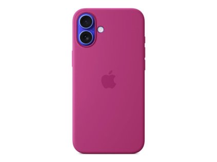488954 iphone 16 plus silicone case with magsafe fuchsia