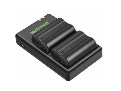 491462 neewer 2 pack en el15 en el15 battery charger set compatible with nikon micro usb port 2100mah