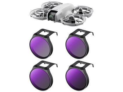 485819 k f concept k f dji neo 4ks sada filtrov nd8 nd16 nd32 nd64 objektiv pre drony dji hd jednostranny antireflexny