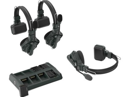 44400 hollyland solidcom c1 full duplex wireless intercom system with 3 headsets