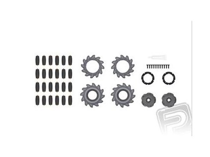 24558 dji robomaster s1 mecanum wheels pair v2