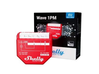 shelly qubino wave 1pm spinaci modul s meranim spotreby 1x 16a z wave