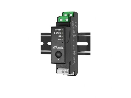 shelly qubino wave pro 2pm spinaci modul s meranim spotreby 2x 16a z wave