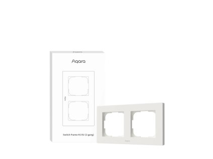aqara switch frame h2 eu 2 gang fe x01d biely dvojramik pre aqara h2 vypinace